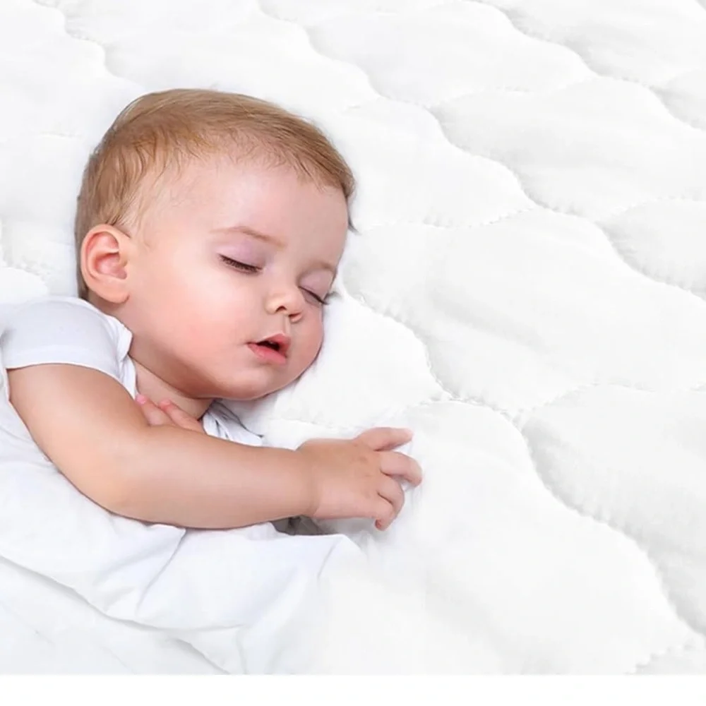 NEW Set of 2  Quilted Bassinet Mattress Covers Waterproof
